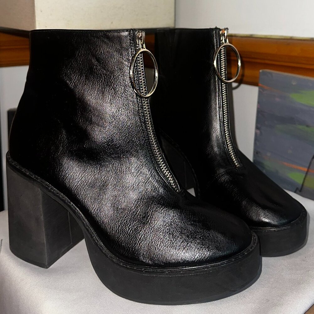 Black Ankle Boots - Picture 2 of 6